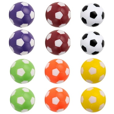 GSE Games & Sports Expert 12-Pack 36mm(1.42") Regulation Size Plastic Tabletop Soccer Balls. Table Soccer Foosballs, Replacement Balls for Soccer Game, Foosball Table Accessories (Multi Color)