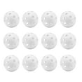 thumbnail image 1 of GSE Games & Sports Expert 12-Pack of Airflow Plastic Hollow Training Balls. Regular Size Practice Golf Balls for Home, Backyards, Indoor Simulators and Golf Range Practice, Training Aids - White, 1 of 6