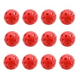 thumbnail image 1 of GSE Games & Sports Expert 12-Pack Indoor/Outdoor Plastic Hollow Practice Golf Balls, Airflow Training Golf Balls-Red, 1 of 6