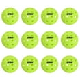 thumbnail image 1 of GSE Games & Sports Expert 12-Pack Outdoor Pickleball Balls Set. Standard 40 Holes Pickleball Ball Meet USAPA Standard Fluorescent Green, 1 of 7