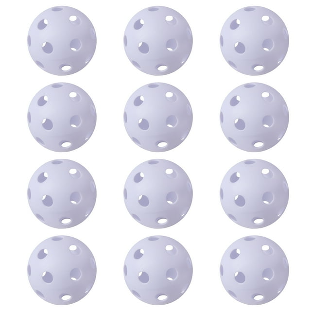 GSE Games & Sports Expert 12Pack Plastic Baseballs, Hollow Airflow