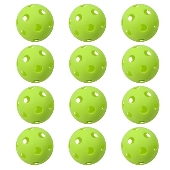 GSE Games & Sports Expert 12-Pack Plastic Practice Baseballs, Training Baseballs for All Skill Levels.(Fluorescent)