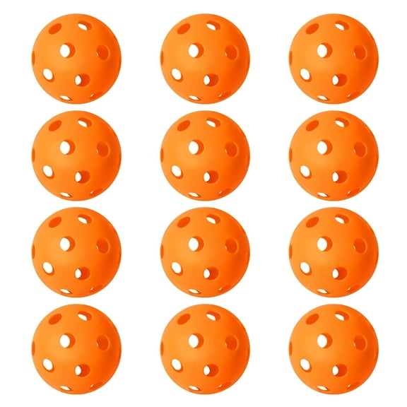 GSE Games & Sports Expert 12-Pack Plastic Practice Baseballs, Training Baseballs for All Skill Levels.(Orange)