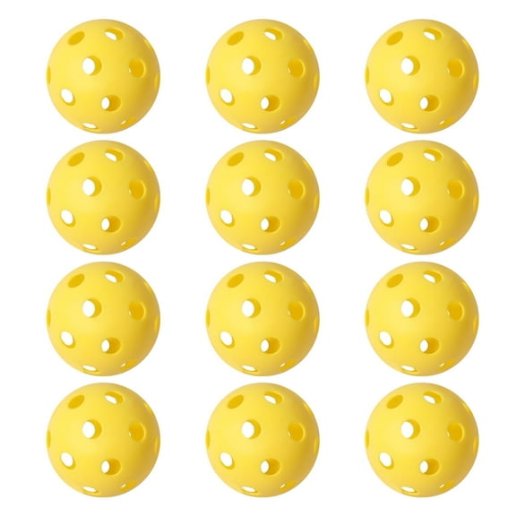 GSE Games & Sports Expert 12-Pack Plastic Practice Baseballs, Training Baseballs for All Skill Levels.(Yellow)