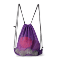thumbnail image 1 of GSE Games & Sports Expert 19"x15" Mesh Drawstring Sport Ball Bag. Sports Equipment Backpack Bag Sport Ball, Team Practice, Swimming, Gym, Camping Gear, Laundry - Purple, 1 of 8