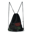 thumbnail image 1 of GSE Games & Sports Expert 19"x15" Mesh Drawstring Sport Ball Bag. Sports Equipment Backpack Bag for Sport Ball, Team Practice, Swimming, Gym, Camping Gear, Laundry - Black, 1 of 8