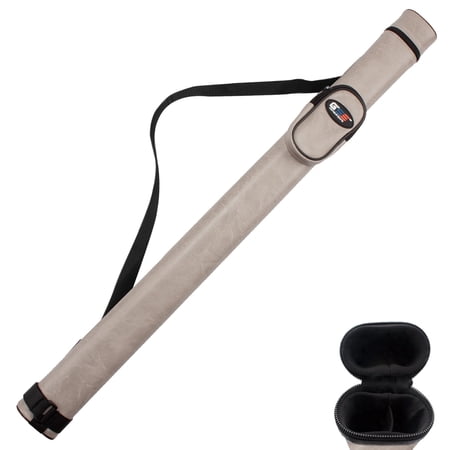 GSE Games & Sports Expert 1x1 Hard Leatherette Billiard Cue Case. Pool Cue Stick Carrying Case, Billiard Pool Cue Accessories (5 Colors Available)