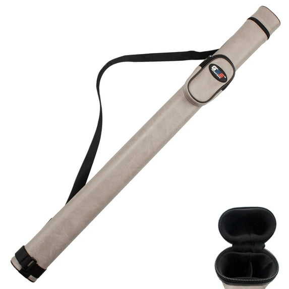 GSE Games & Sports Expert 1x1 Hard Leatherette Billiard Cue Case. Pool Cue Stick Carrying Case, Billiard Pool Cue Accessories (5 Colors Available)
