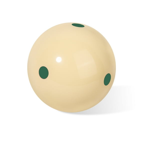 GSE Games & Sports Expert 2-1/4" PRO Cup Standard Billiard Practice Training Pool Cue Ball with 6 Green Dots. Great for Game Rooms, Bars, Skill Training - Green