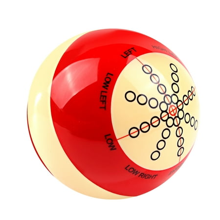 GSE Games & Sports Expert 2-1/4" Practice Training Artifact Cue Ball, Regulation Size Pool Cue Ball Used in American Billiards Eight Balls, Billiard Accessories