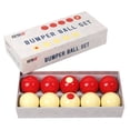 thumbnail image 1 of GSE Games & Sports Expert 2-1/8" Professional Regulation Size Bumper Pool Ball Set. Set of 10 White/Red Standard Billiard Pool Balls Set for Pool Table, Game Rooms, Bars, 1 of 7