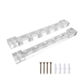 thumbnail image 1 of GSE Games & Sports Expert 2-Piece Acrylic Wall Mounted Billiard Cue Rack. Pool Cue Stick Rack with Screw Fitting for Game Room, Home, Bar - 6 Pool Cue, 1 of 6