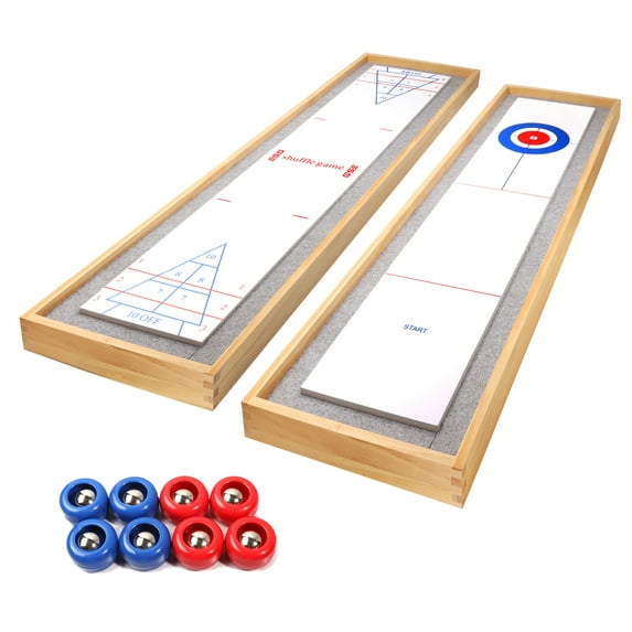 GSE Games & Sports Expert 2-in-1 Shuffleboard & Curling Tabletop Game