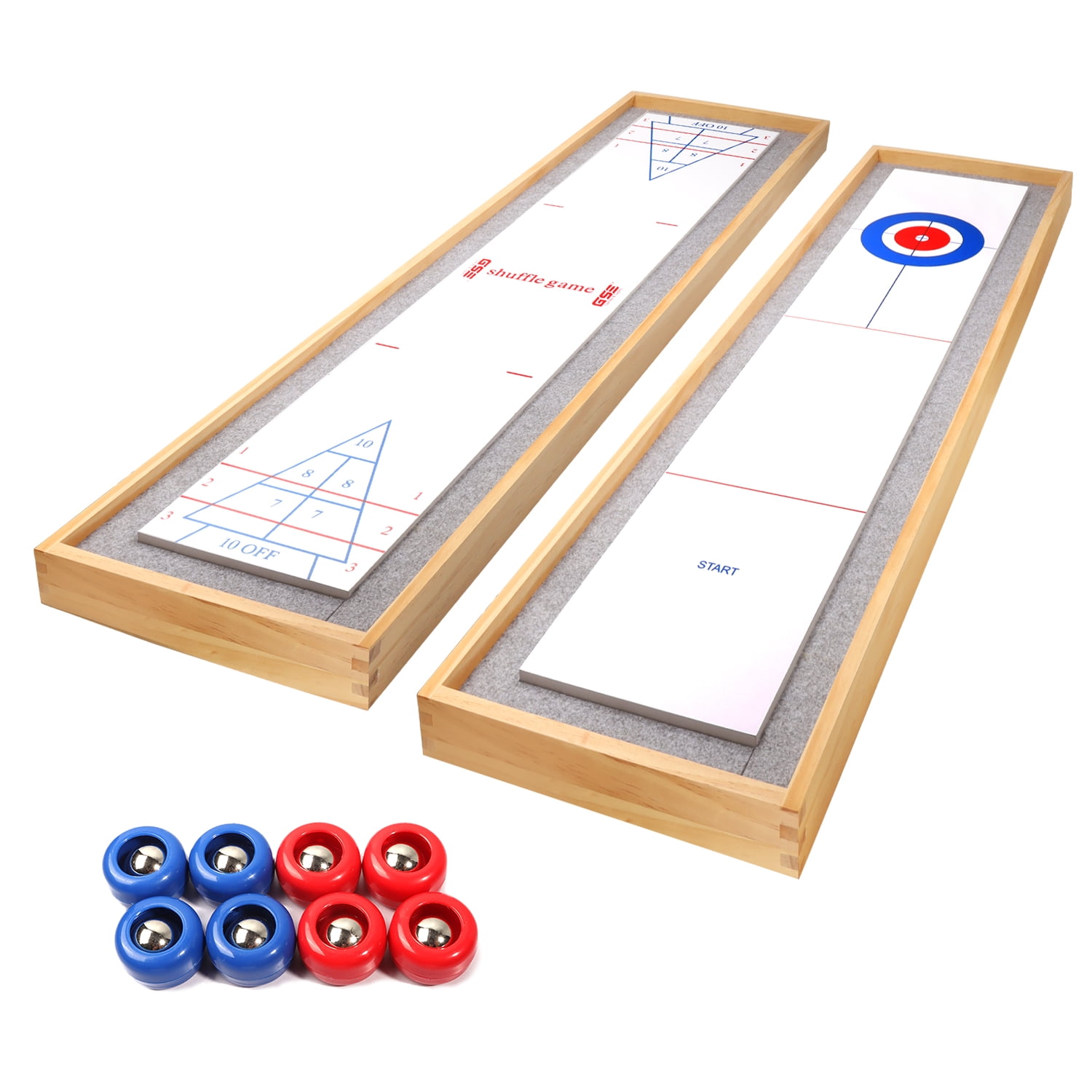 Lifetime Jeux Jeu de Curling - Thema Toilettes - Set Complet - 90 x 20 x 3  cm