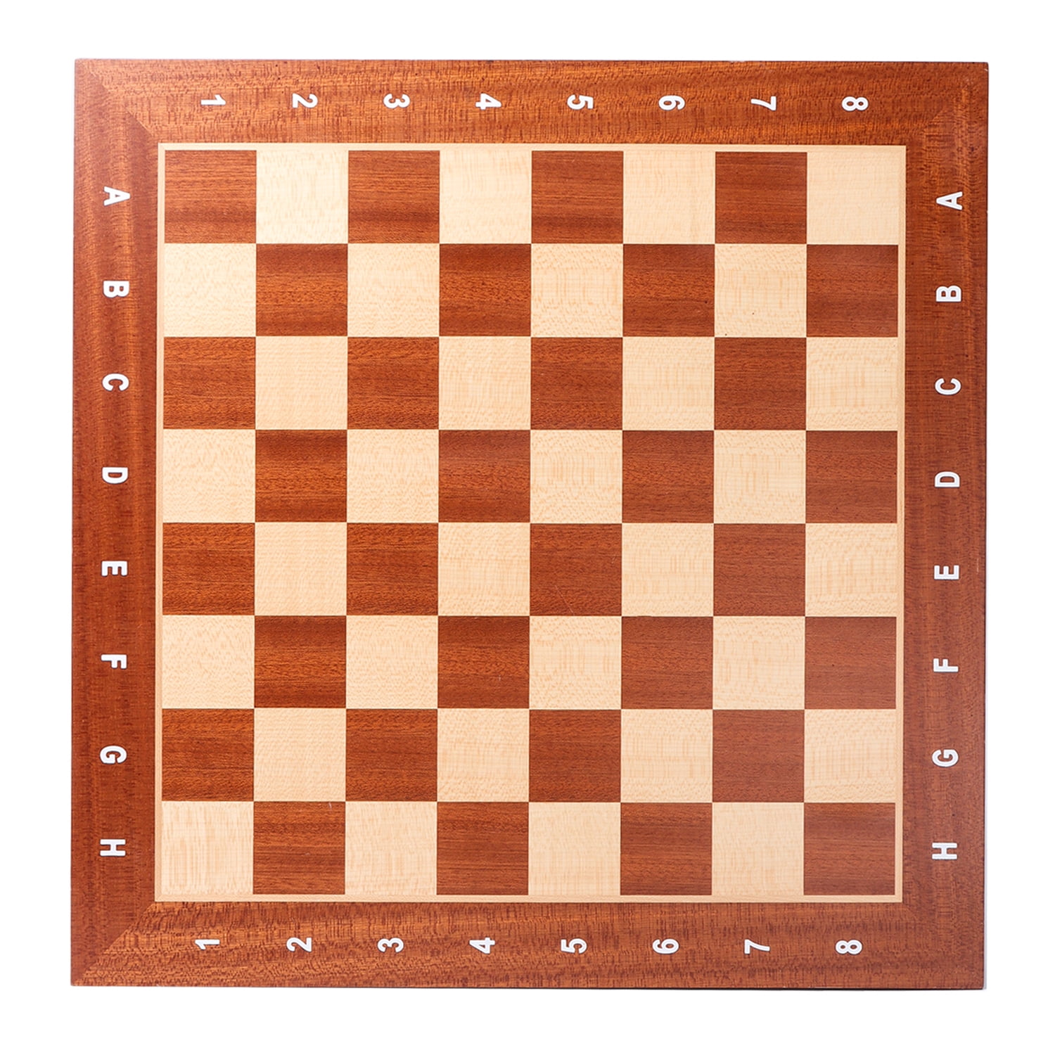 GSE Games & Sports Expert 21.25" x 21.25" Professional Tournament Chess Board. Inlaid Chessboard Game for Beginner Player, Kids, Adults - Brown