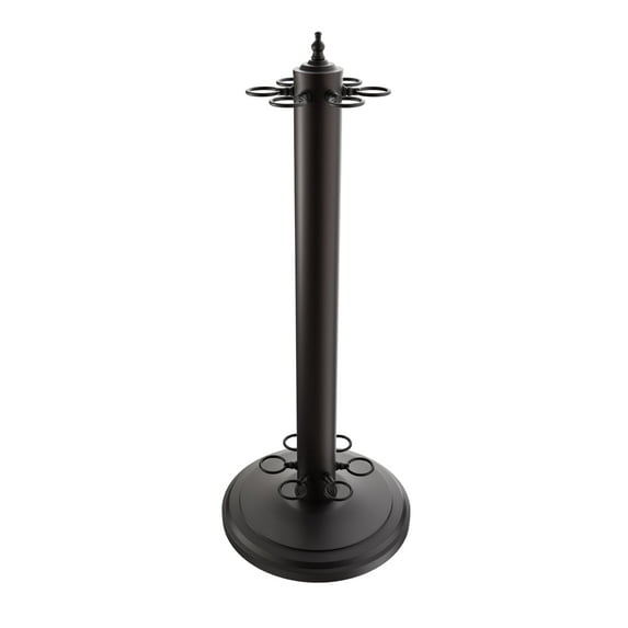GSE Games & Sports Expert 24" Metal Floor Stand Style Billiard Pool Cue Stick Racks. Holds 6 Pool Cue Sticks - Matte Black