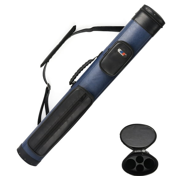 GSE Games & Sports Expert 2x2 Deluxe Hard Billiard Cue Case. Pool Cue Stick Carrying Case, Billiard Pool Cue Accessories (4 Colors Available)