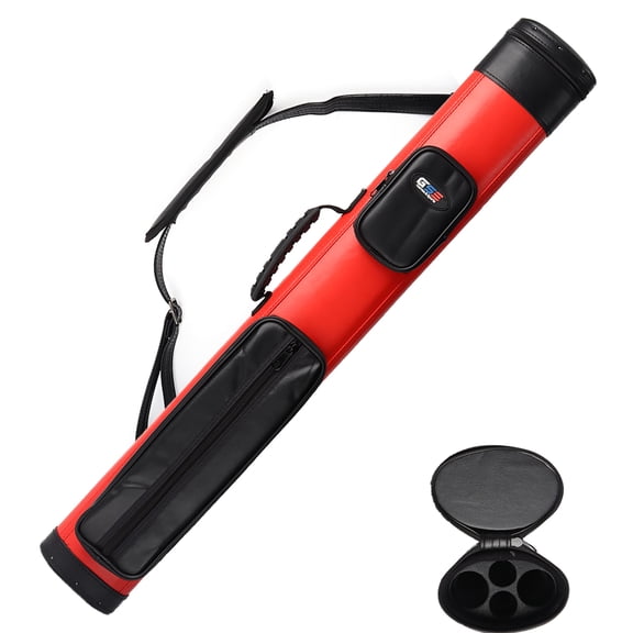 GSE Games & Sports Expert 2x2 Deluxe Hard Billiard Cue Case. Pool Cue Stick Carrying Case, Billiard Pool Cue Accessories (4 Colors Available)