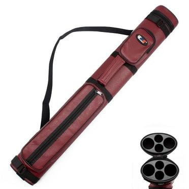 GSE Games & Sports Expert 2x2 Hard Oval Billiard Cue Case. Pool Cue Stick Carrying Case, Billiard Pool Cue Accessories (5 Colors Available)