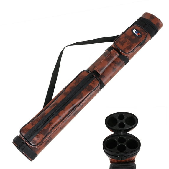 GSE Games & Sports Expert 2x2 Hard Oval Billiard Cue Case. Pool Cue Stick Carrying Case, Billiard Pool Cue Accessories (5 Colors Available)