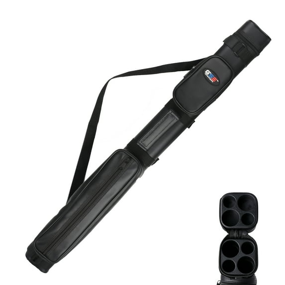 GSE Games & Sports Expert 2x2 Hard Square Billiard Cue Case. Pool Cue Stick Carrying Case, Billiard Pool Cue Accessories (5 Colors Available)