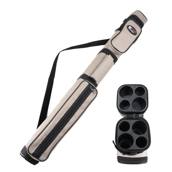 GSE Games & Sports Expert 2x2 Hard Square Billiard Cue Case. Pool Cue Stick Carrying Case, Billiard Pool Cue Accessories (5 Colors Available)