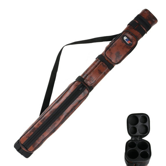 GSE Games & Sports Expert 2x2 Hard Square Billiard Cue Case. Pool Cue Stick Carrying Case, Billiard Pool Cue Accessories (5 Colors Available)