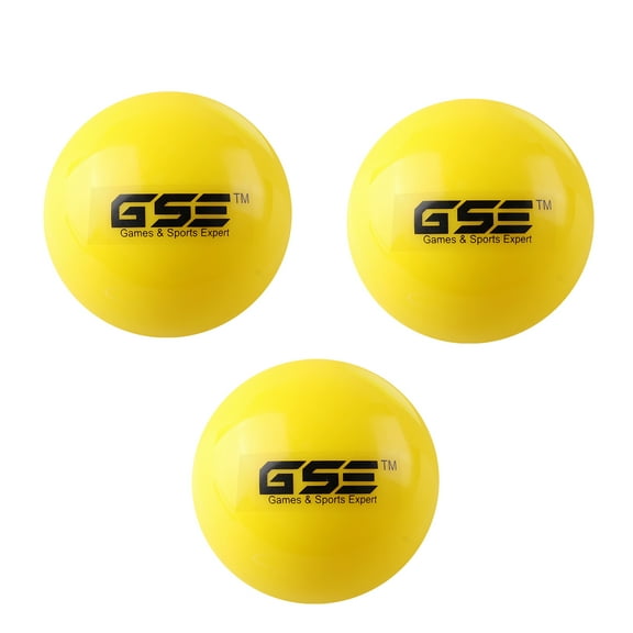 GSE Games & Sports Expert 3-Pack Weighted Practice Softballs, Training Baseballs for Practice Catching, Outdoor Pitching, Batting, Throwing, Speed Training on Playgrounds - Yellow 12oz