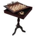 thumbnail image 1 of GSE Games & Sports Expert 3-in-1 Wooden Chess Checkers Backgammon Table, Tabletop Combo Board Game Set for Home Decoration and Family Board Game, 1 of 8