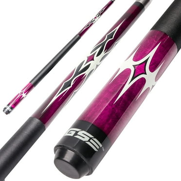 GSE Games & Sports Expert 58" 2-Piece Canadian Maple Hardwood Billiard Pool Cue Sticks for Men/Women, Great for House or Commercial/Bar Use (Several Colors Available)