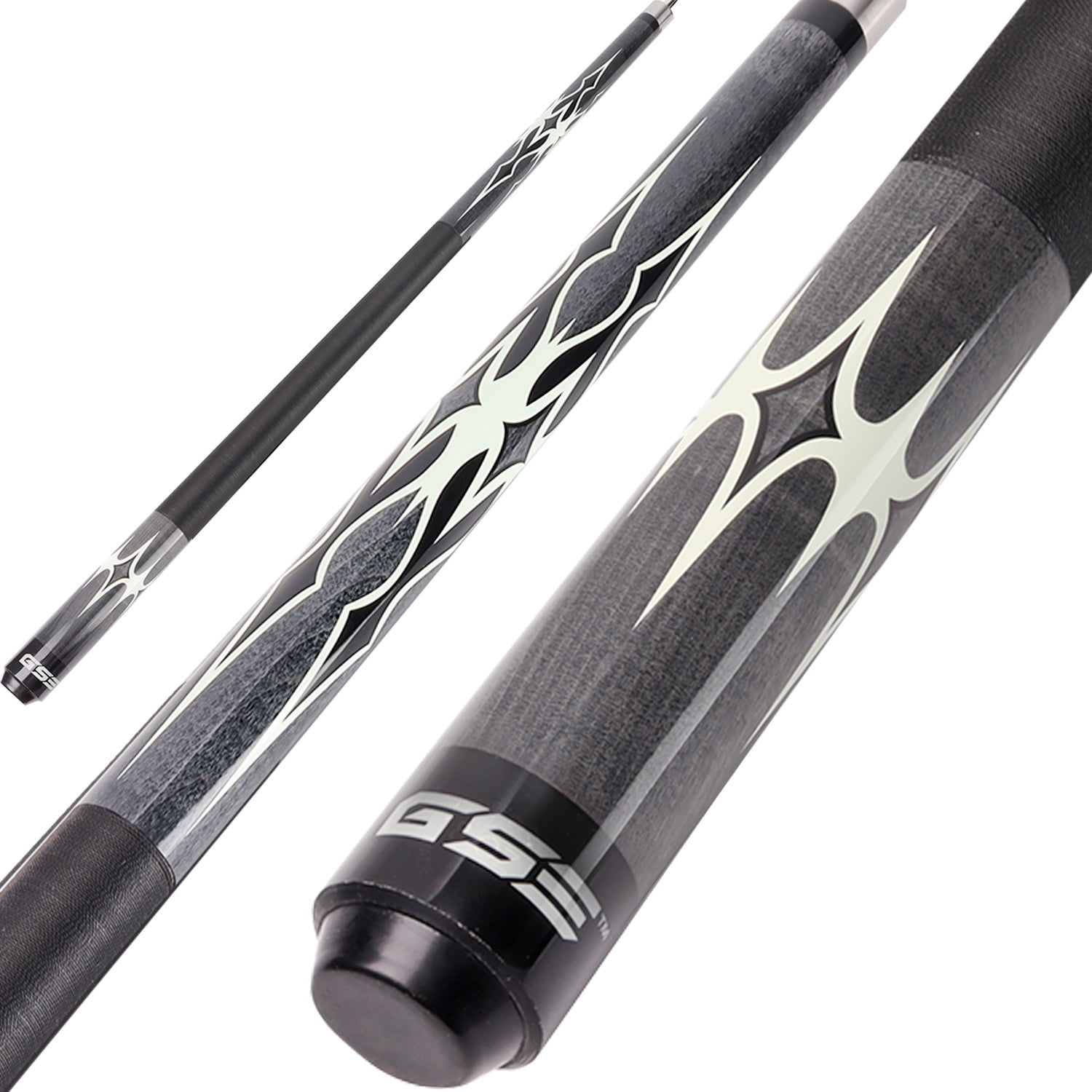 GSE Games & Sports Expert 58" 2-Piece Canadian Maple Hardwood Billiard Pool Cue Sticks for Men/Women, Great for House or Commercial/Bar Use (Several Colors Available)