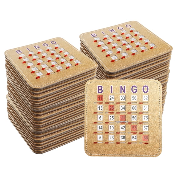 GSE Games & Sports Expert 5-Ply Stitched Shutter Bingo Cards, Finger-Tip Shutter Slide Bingo Cards, Easy-Read Large Print Bingo Cardboard with Sliding Windows (200-Pack)