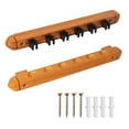 thumbnail image 1 of GSE Games & Sports Expert 6/8/12 Wall Mounted Billiard Cue Rack. Pool Cue Stick Rack with Screw Fitting for Game Room, Home, Bar - 6 Cue Oak, 1 of 8