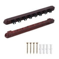 thumbnail image 1 of GSE Games & Sports Expert 6/8/12 Wall Mounted Billiard Cue Rack. Pool Cue Stick Rack with Screw Fitting for Game Room, Home, Bar - 8 Cue Mahogany, 1 of 8