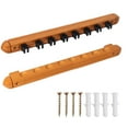 thumbnail image 1 of GSE Games & Sports Expert 6/8/12 Wall Mounted Billiard Cue Rack. Pool Cue Stick Rack with Screw Fitting for Game Room, Home, Bar - 8 Cue Oak, 1 of 8