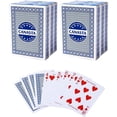 thumbnail image 1 of GSE Games & Sports Expert 6 Decks Canasta Playing Card Game Set with Point Values. Classical Poker Size Playing Card for Rummy Game, Canasta Card Game, Hand & Foot Card Game (Blue), 1 of 6