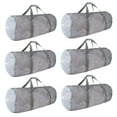 thumbnail image 1 of GSE Games & Sports Expert 6 Pack Large Mesh Duffel Bag with Zipper. Sport Equipment Scuba Bag for Sport Balls, Team Practice, Swimming Gear, Diving, Rafting, Water Sports - Gray, 1 of 7