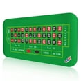 thumbnail image 1 of GSE Games & Sports Expert 70" x 35" Professional Casino Roulette Layout Mat with Carrying Bag,  Poker Tabletop Felt for Poker Game Night, 1 of 8