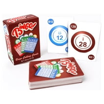 GSE Games & Sports Expert Bingo Calling Cards, Plastic Coated Bingo Playing Cards Deck for Bingo Game, Parties