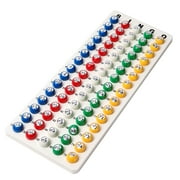 GSE Games & Sports Expert Bingo Master Board and 7/8" Multi-Color Bingo Balls Set. Bingo Calling Board for Parties, Large Groups, Family Game Night (White)
