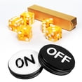 thumbnail image 1 of GSE Games & Sports Expert Casino Craps Game Set. Including 5 of 19mm Casino Dice, 3-Inch Craps On/Off Dealer Button - Yellow, 1 of 8