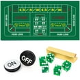 thumbnail image 1 of GSE Games & Sports Expert Casino Craps Table Top Game Set. Including 36"x72" Craps Layout Felt, 5-Piece 19mm Casino Dice, Craps On/Off Puck Button, 1 of 7