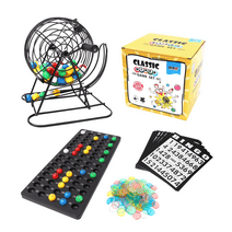 GSE Games & Sports Expert Deluxe Bingo Game Set with Bingo Cage, Bingo Master Board, Bingo Balls, Bingo Chips and Bingo Cards. Great for Kid, Adults and Family Party