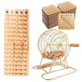 thumbnail image 1 of GSE Games & Sports Expert Deluxe Bingo Game Set with Large Brass Bingo Cage, 200 Shutter Slide Bingo Cards, Bingo Master Board, Calling Balls for Large Groups, Parties, Bingo Hall, Game Night, 1 of 5