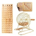 thumbnail image 1 of GSE Games & Sports Expert Deluxe Bingo Game Set with Large Brass Bingo Cage, 25 Shutter Slide Bingo Cards, Bingo Master Board, Calling Balls for Large Groups, Parties, Bingo Hall, Game Night, 1 of 5