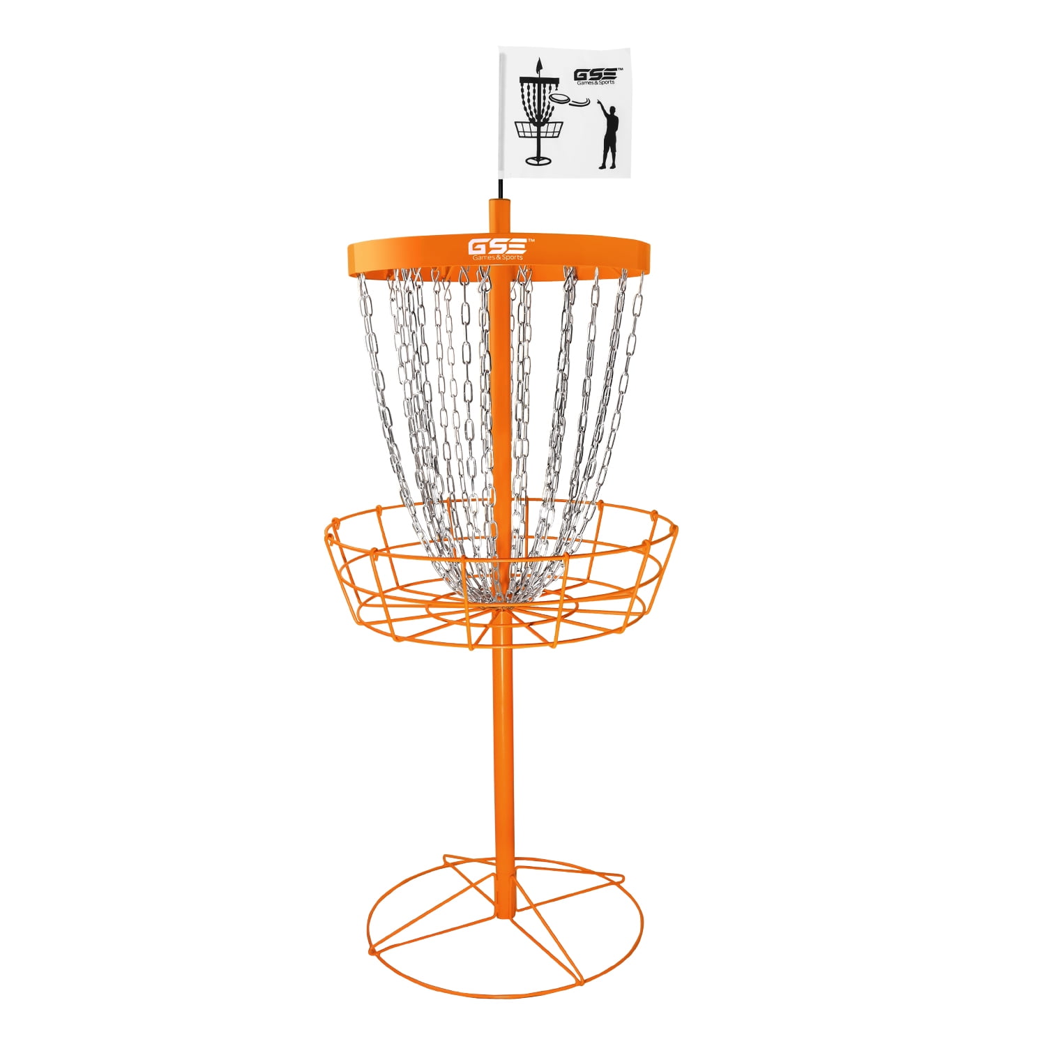 GSE Games & Sports Expert Deluxe Disc Golf Targets Basket. Metal Flying