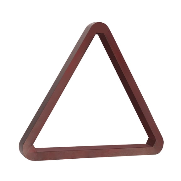 GSE Games & Sports Expert Deluxe Solid Wood 8-Ball Triangle Billiard Pool Ball Rack for 2-1/4" Pool Balls - Mahogany