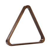GSE Games & Sports Expert Espresso Solid Wood 8-Ball Triangle Ball Rack for 2-1/4" Pool Balls, Billiard Ball Rack for Pool Table
