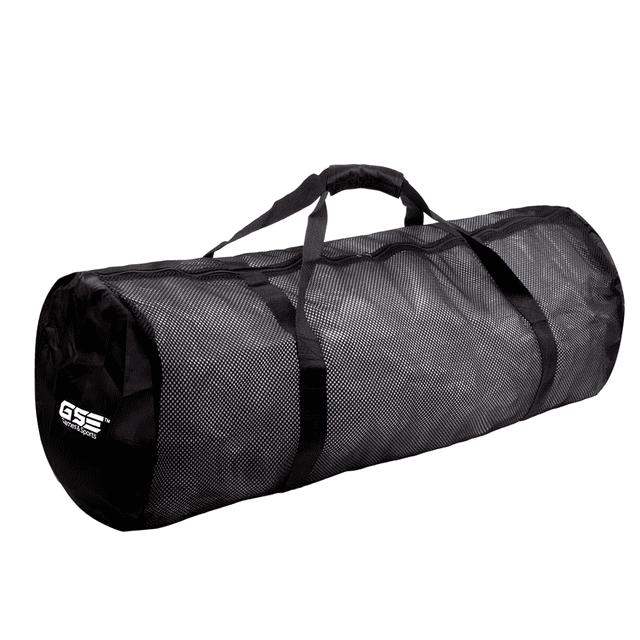 GSE Games & Sports Expert Large Mesh Duffel Bag with Zipper. Sport