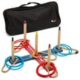 thumbnail image 1 of GSE Games & Sports Expert Loop Hoop Ring Toss Game Set with 5 Rope Rings, 10 Plastic Rings and a Carrying Bag for Tailgates, Barbecues, Parties, 1 of 5